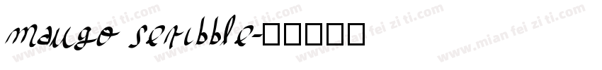 maugo seribble字体转换